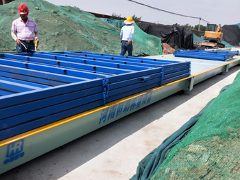 江蘇昌騰建工安陽(yáng)北項(xiàng)目部100噸地磅