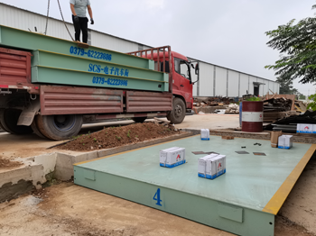 洛陽邁樂耐火材料公司100噸地磅