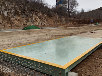 林州昊輝白云石熟料公司地磅加長改造