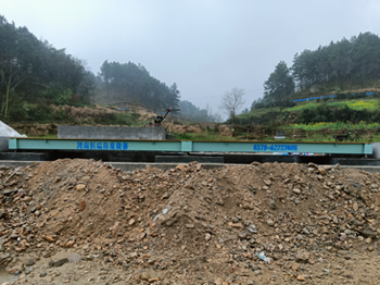 信陽商城新建坳河沙廠100噸地磅