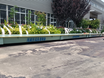 河南鄧州傳潤(rùn)新材料公司100噸地磅