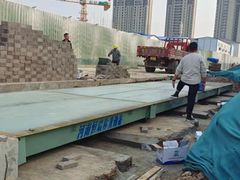河南省建筑集團東悅水岸項目100噸地磅