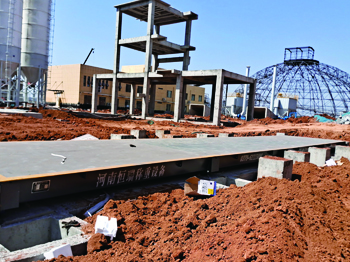 潤天智科洛陽黃河同力水穩(wěn)站150噸地磅