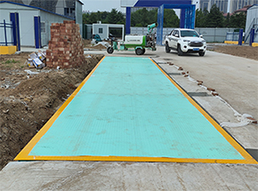 河南銘宇市政園林工司承建周口扶溝建筑工地項(xiàng)目100噸地磅