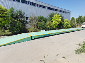 河南神洛新能源雙向鋼制跑道100噸地磅