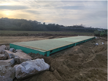 駐馬店驛城區(qū)蟻蜂鎮(zhèn)解莊砂石場150噸地磅