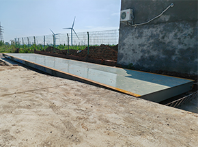 三門峽天池鎮(zhèn)水泉凹村糧食儲(chǔ)備庫100噸地磅