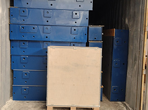 河南億鳴機(jī)械出口阿根廷80噸地磅